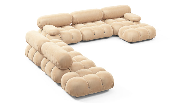 Bellini Large Sectional - Mario Bellini Large Sectional, Left Corner, Ecru Velvet