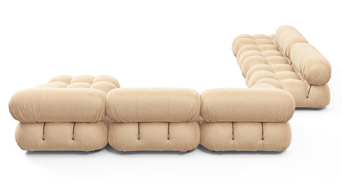 Bellini Large Sectional - Mario Bellini Large Sectional, Left Corner, Ecru Velvet