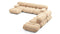 Bellini Large Sectional - Mario Bellini Large Sectional, Right Corner, Ecru Velvet