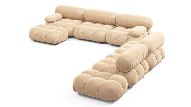 Bellini Large Sectional - Mario Bellini Large Sectional, Right Corner, Ecru Velvet