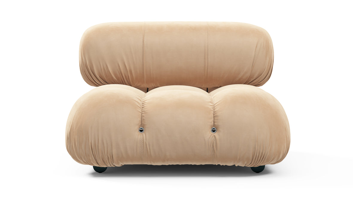 Bellini Module - Mario Bellini Module, Armless, Ecru Velvet