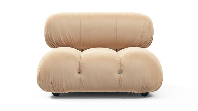 Bellini Module - Mario Bellini Module, Armless, Ecru Velvet