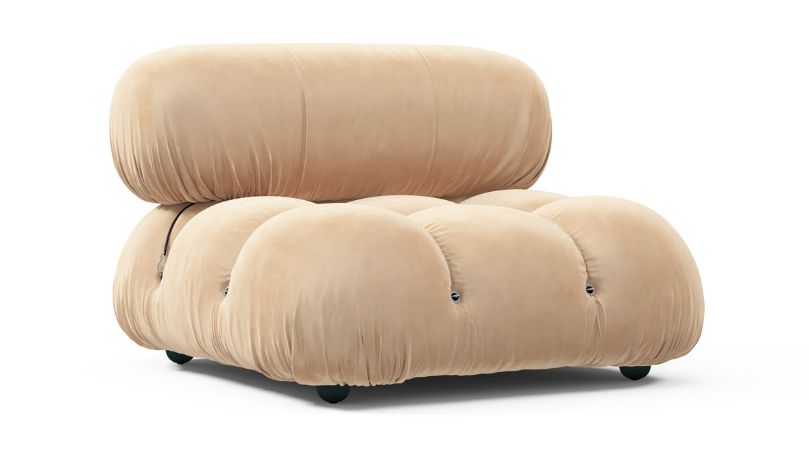 Bellini Module - Mario Bellini Module, Armless, Ecru Velvet