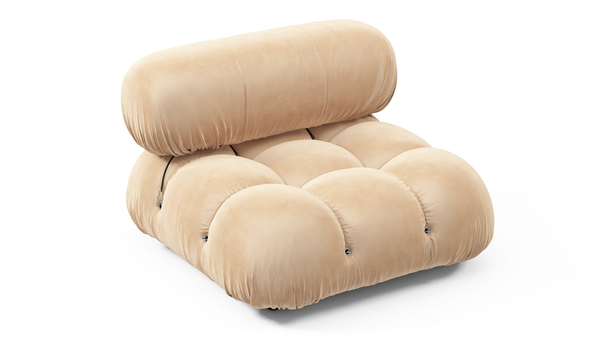 Bellini Module - Mario Bellini Module, Armless, Ecru Velvet