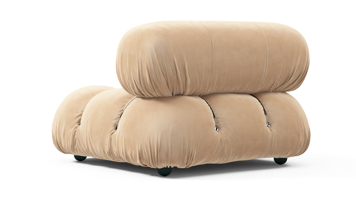 Bellini Module - Mario Bellini Module, Armless, Ecru Velvet