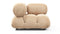 Bellini Module - Mario Bellini Module, Right Corner, Ecru Velvet