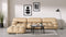 Bellini Ottoman - Mario Bellini Ottoman, Ecru Velvet