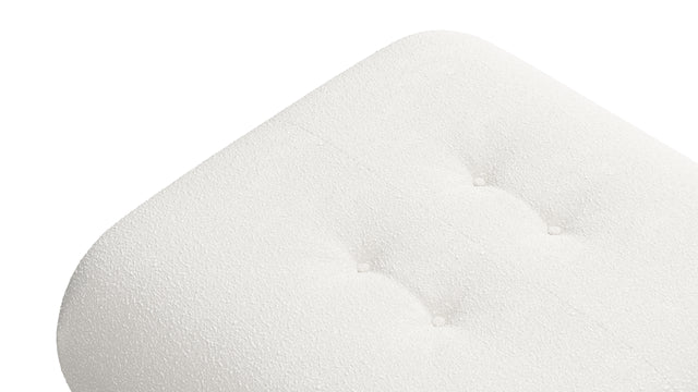 Soriana - Soriana Ottoman, White Boucle