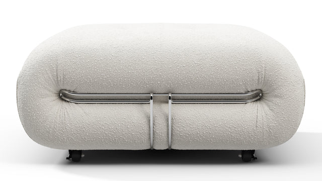 Soriana - Soriana Ottoman, White Boucle