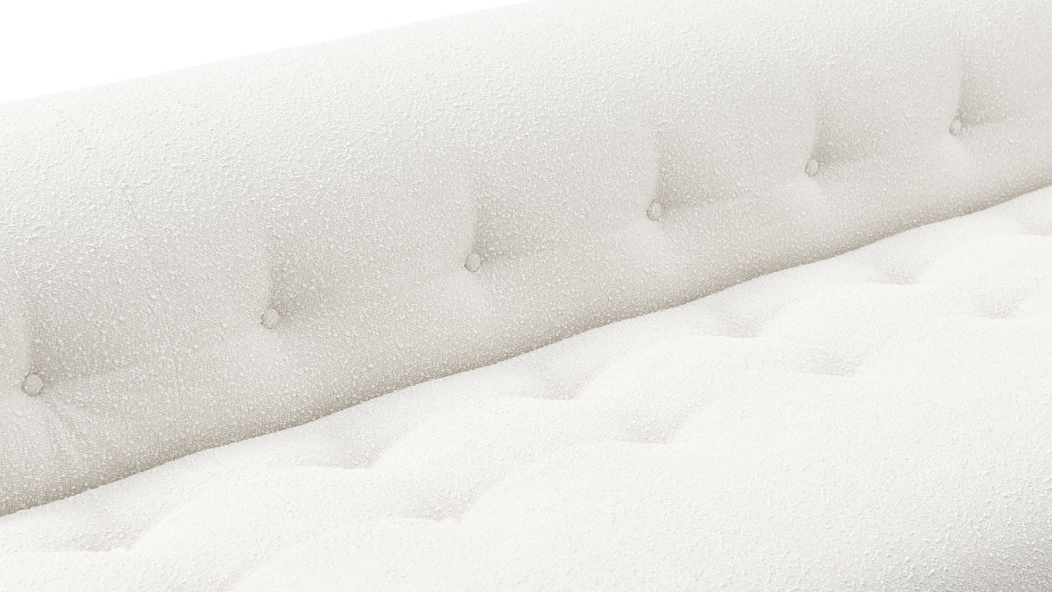 Soriana - Soriana Three Seater Sofa, White Boucle