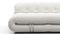 Soriana - Soriana Three Seater Sofa, White Boucle