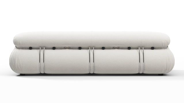 Soriana - Soriana Three Seater Sofa, White Boucle