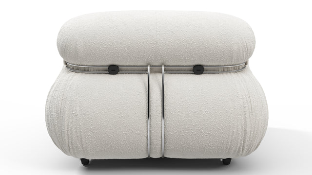 Soriana - Soriana Lounge Chair, White Boucle