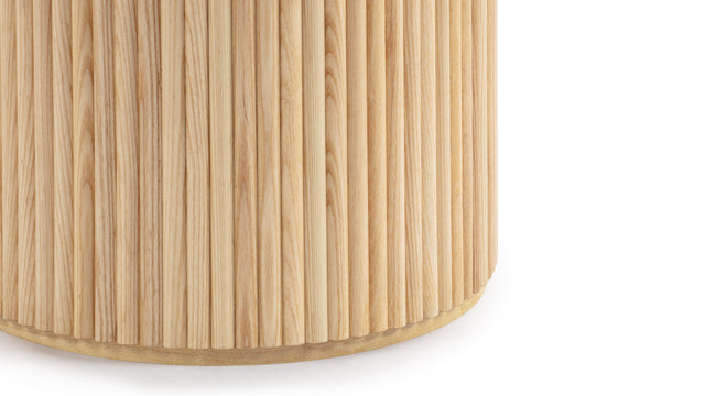 Decelle - Decelle Round Dining Table, Natural Ash, 51in