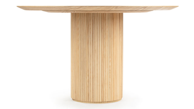 Decelle - Decelle Round Dining Table, Natural Ash, 51in