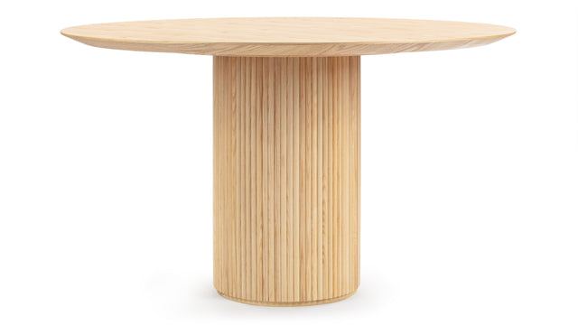 Decelle - Decelle Round Dining Table, Natural Ash, 51in