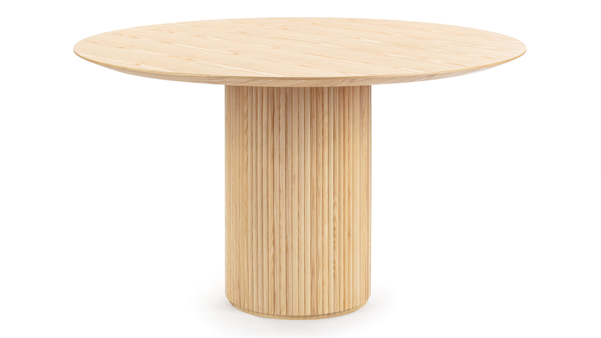 Decelle - Decelle Round Dining Table, Natural Ash, 51in