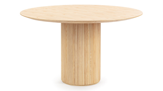 Decelle - Decelle Round Dining Table, Natural Ash, 51in