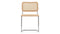 Freya - Freya Dining Chair, Natural Rattan and Chrome
