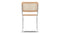 Freya - Freya Dining Chair, Natural Rattan and Chrome