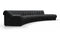 DS 600 - DS 600 Sectional, Combination 1, Left Arm, Black Vegan Leather