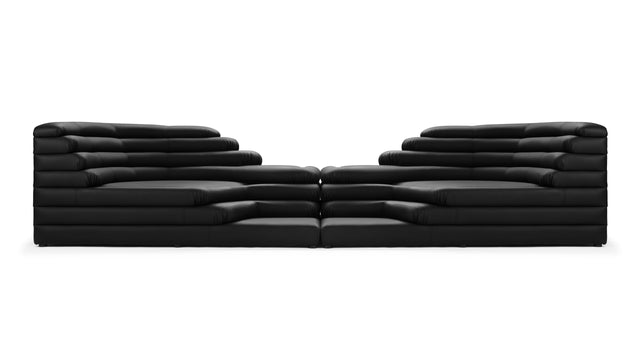 Terrazza - Terrazza Sofa Combination, Black Vegan Leather