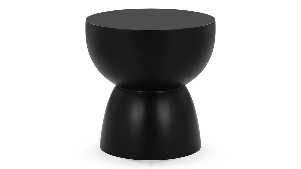 Aura - Aura Side Table, Black Concrete