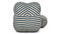 Mamma - Mamma Chair and Ottoman, Teal Stripe