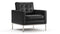 Florence - Florence Lounge Chair, Midnight Black Premium Leather