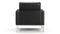 Florence - Florence Lounge Chair, Midnight Black Premium Leather