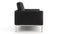 Florence - Florence Two Seater Sofa, Midnight Black Premium Leather