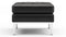 Florence - Florence Ottoman, Midnight Black Premium Leather
