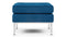 Florence - Florence Ottoman, Indigo Blue Wool