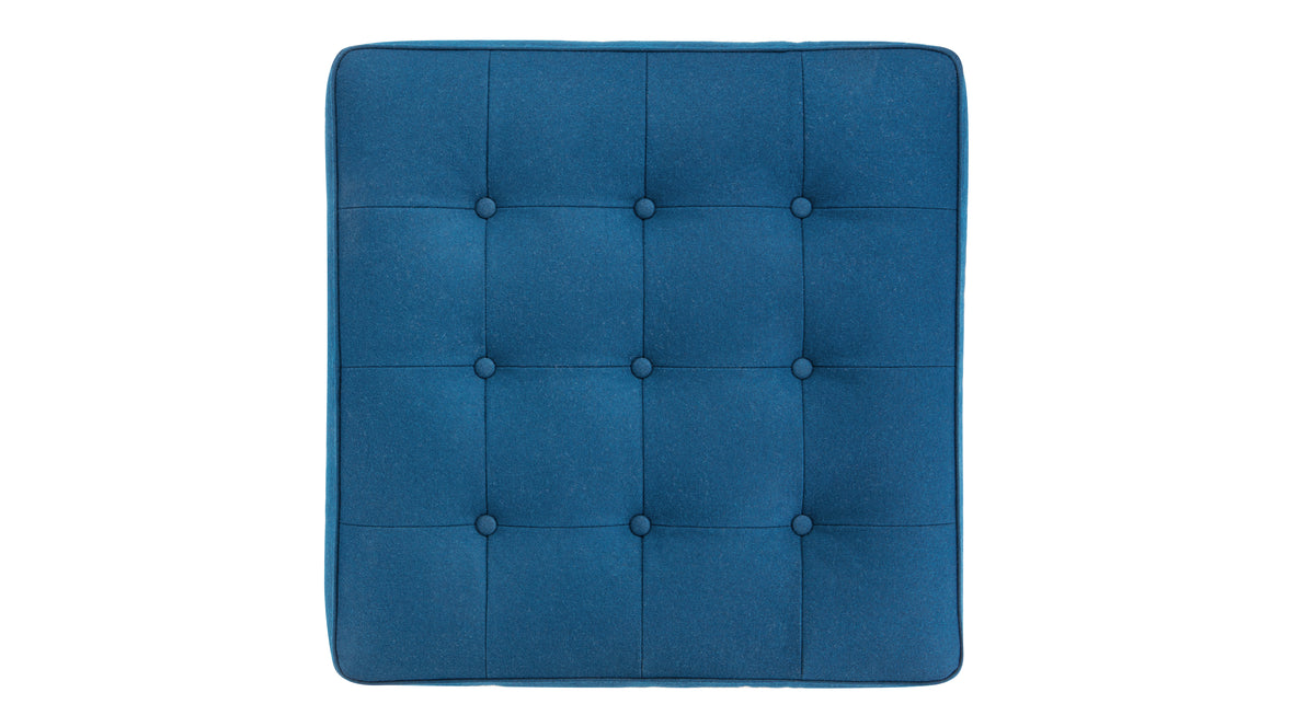 Florence - Florence Ottoman, Indigo Blue Wool