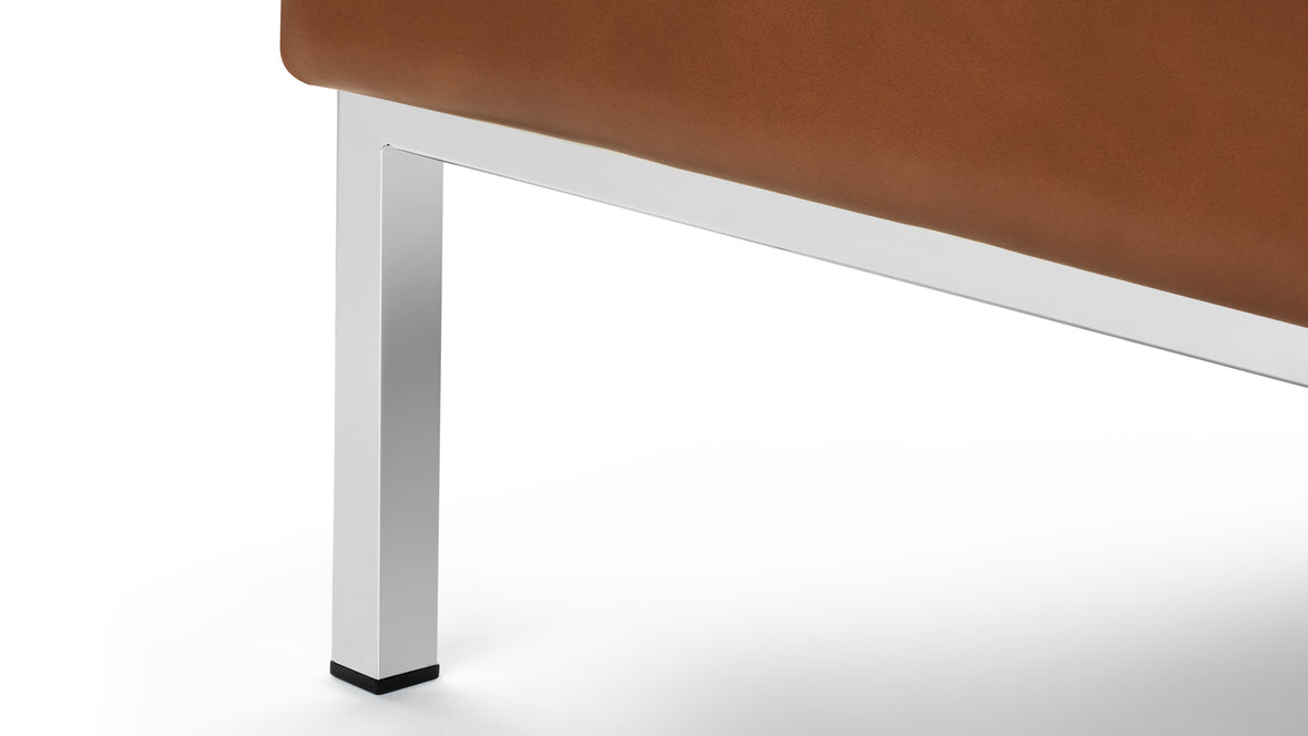 Florence - Florence Ottoman, Tan Premium Leather