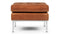 Florence - Florence Ottoman, Tan Premium Leather
