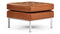 Florence - Florence Ottoman, Tan Premium Leather