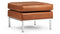 Florence - Florence Ottoman, Tan Premium Leather