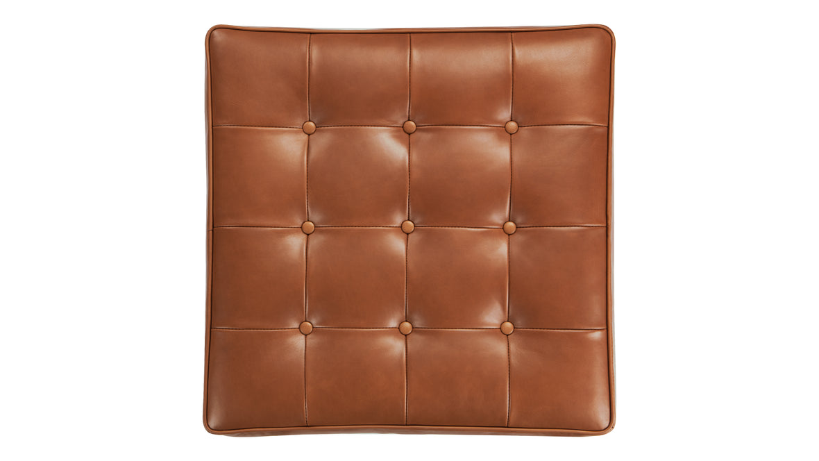 Florence - Florence Ottoman, Tan Premium Leather
