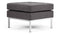 Florence - Florence Ottoman, Dark Gray Wool