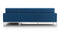 Florence - Florence Three Seater Sofa, Right Chaise, Indigo Blue Wool
