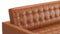 Florence - Florence Three Seater Sofa, Right Chaise, Tan Premium Leather