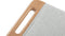 Papa Bear - Papa Bear Ottoman, Light Gray Wool and Walnut