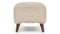 Cabana - Cabana Ottoman, Almond Long Hair Sherpa and Walnut