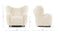 Tired Man - Tired Man Lounge Chair, White Long Hair Sherpa