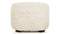 Tired Man - Tired Man Ottoman, White Long Hair Sherpa