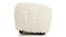 Tired Man - Tired Man Ottoman, White Long Hair Sherpa