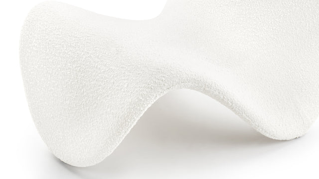 Tongue - Tongue Chair, White Boucle