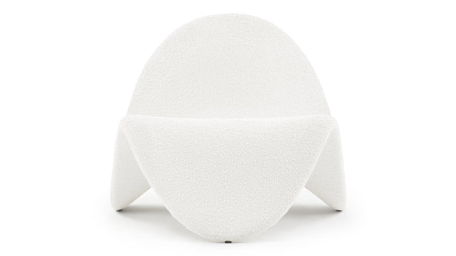 Tongue - Tongue Chair, White Boucle