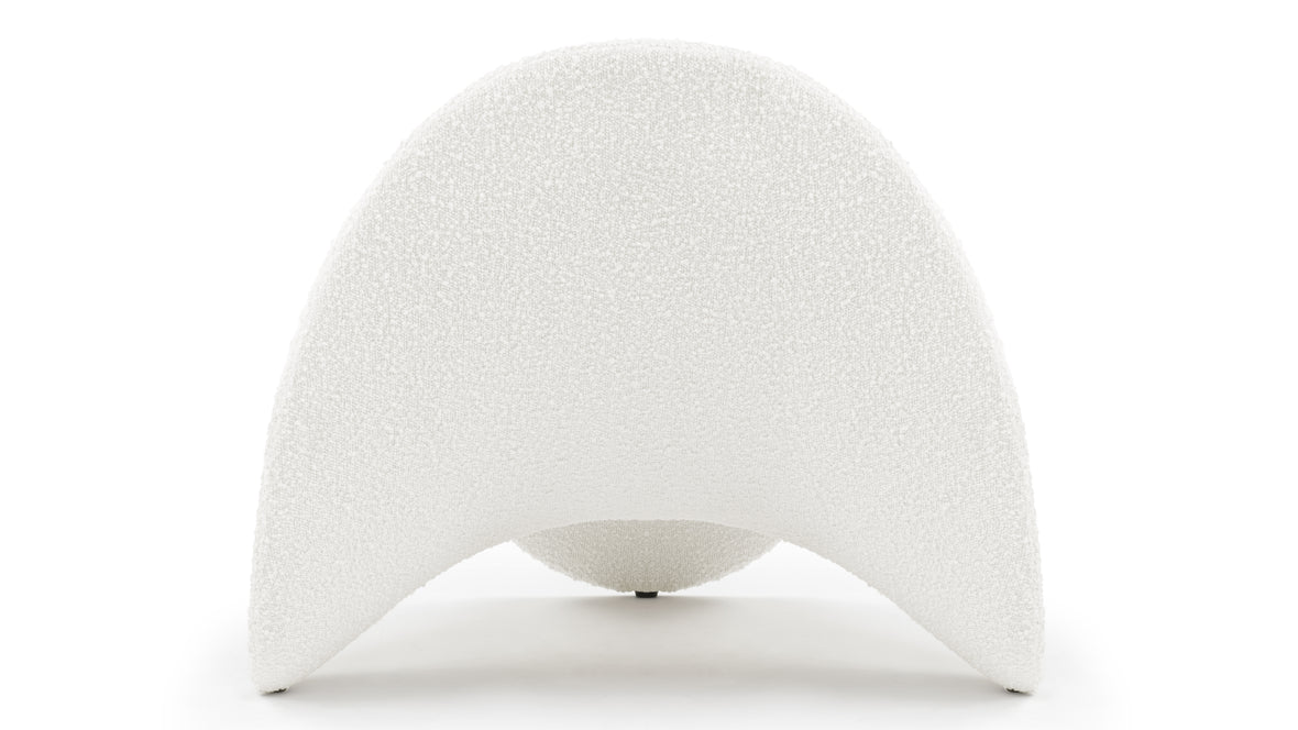 Tongue - Tongue Chair, White Boucle